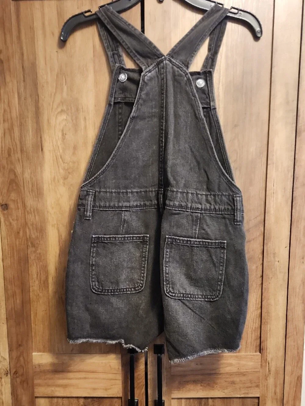 Old Navy Black Denim Farm wear Playtime Shortalls Overalls - Size L(10-12)